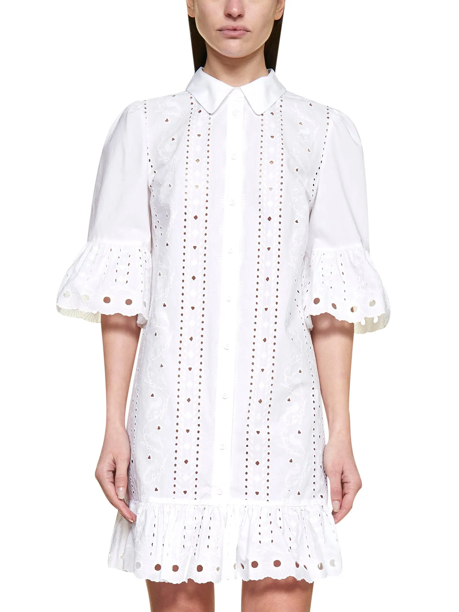 See By Chlo Short Sleeved Shirt Dress