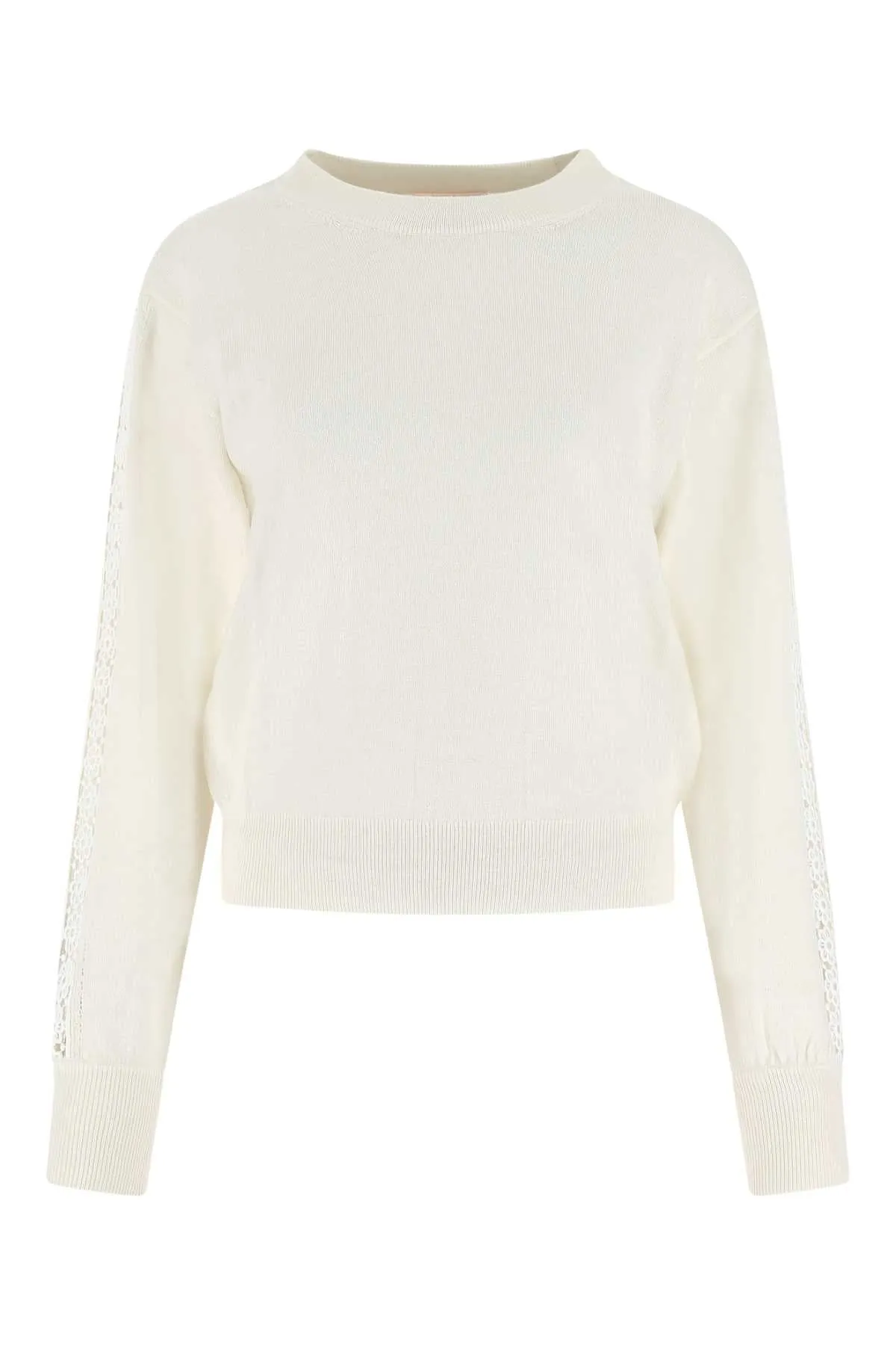 See By Chlo Side-Lace Ribbed Knit Jumper