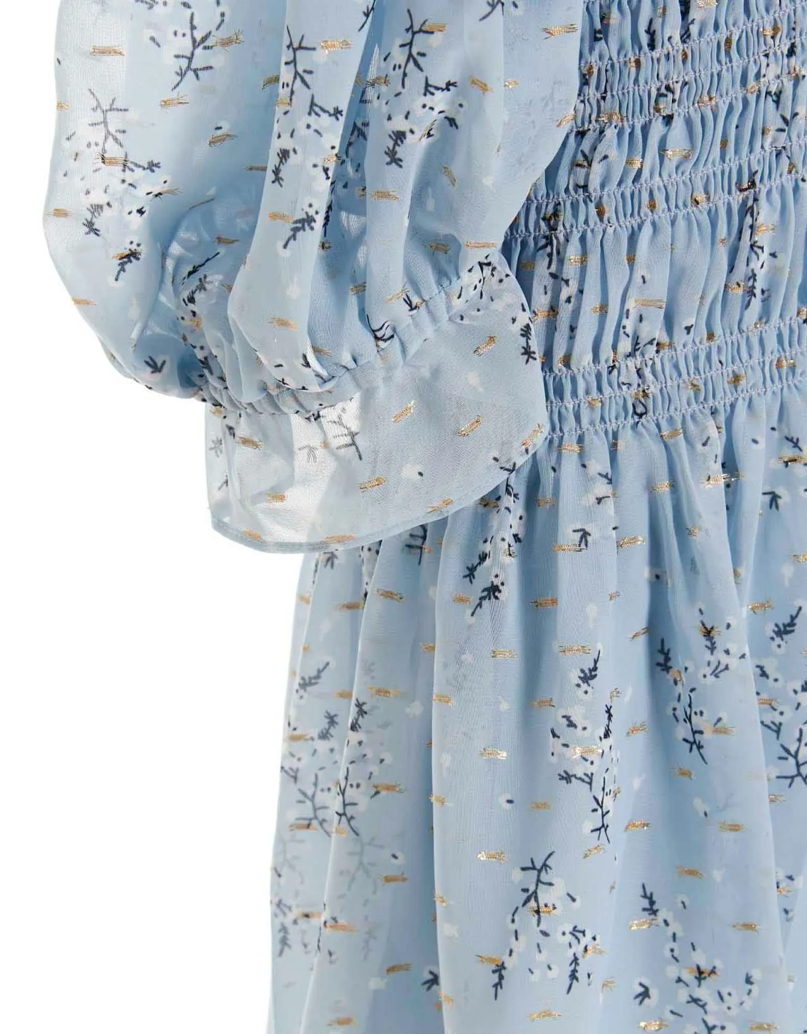 Self-Portrait Cut Out Floral Printed Dress