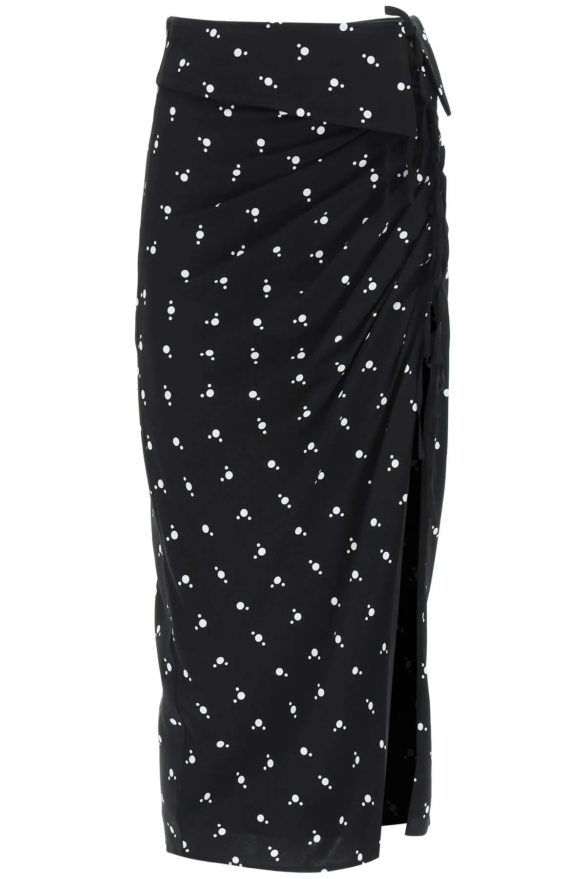 Self-Portrait Polka Dot Midi Skirt