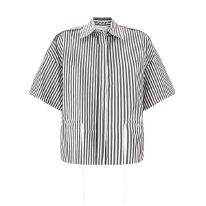 Sportmax Elettra Drawstring Waist Poplin Shirt