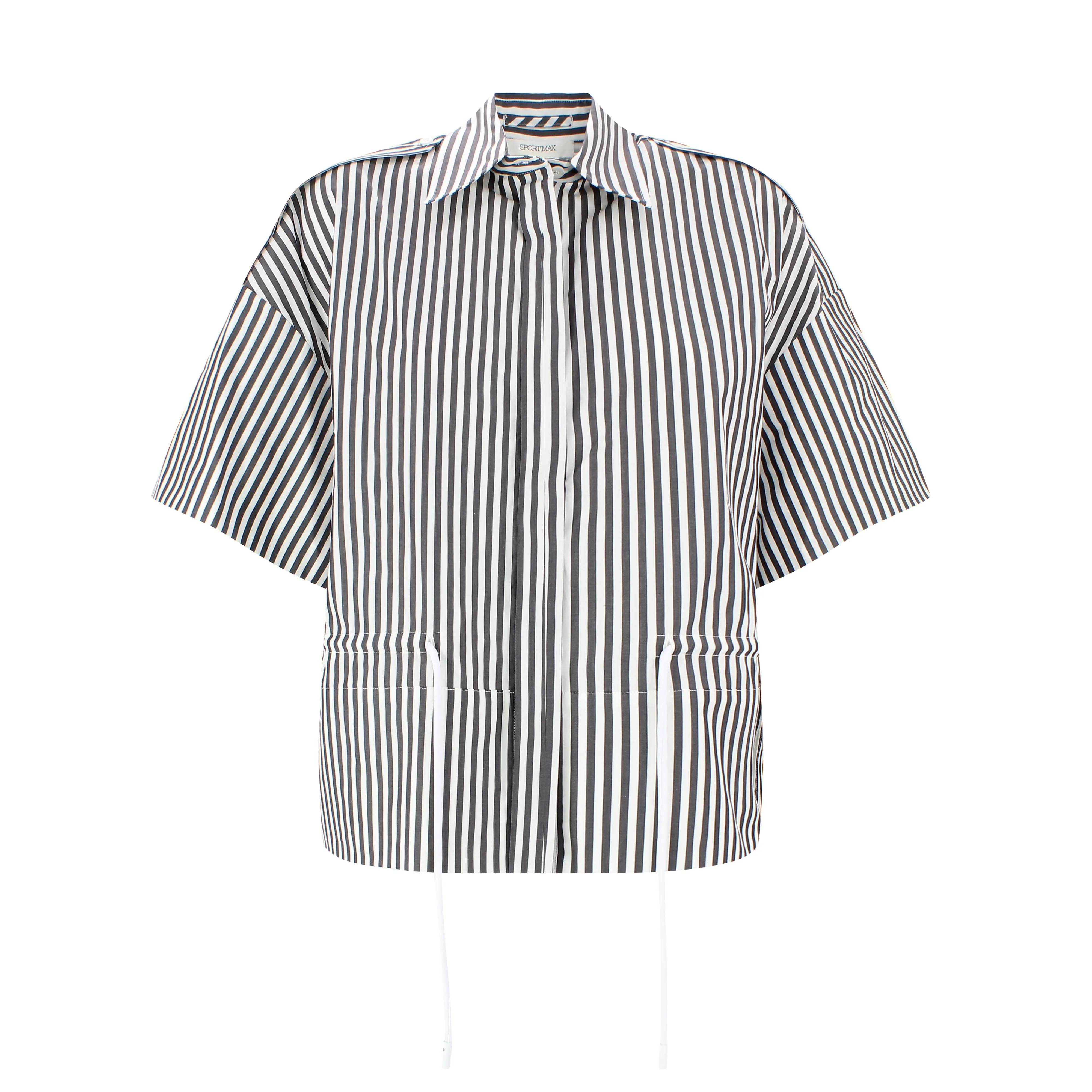 Sportmax Elettra Drawstring Waist Poplin Shirt