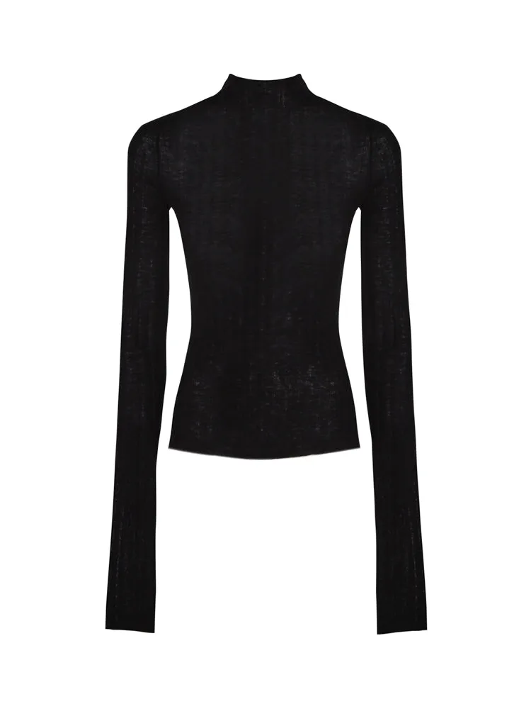 Sportmax Polo-Neck Knitted Sweater