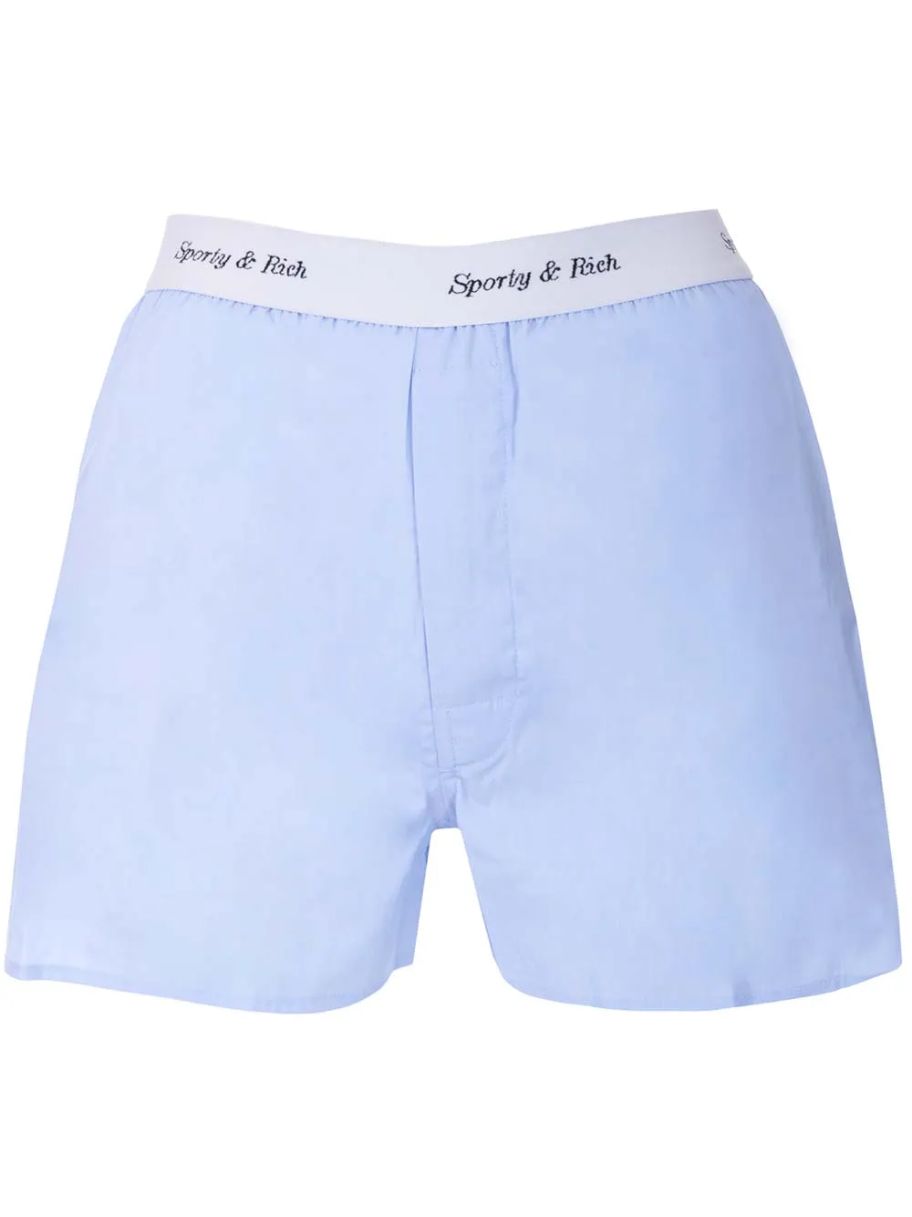 Sporty & Rich Cassie Elasticated Logo Waist Boxer Shorts