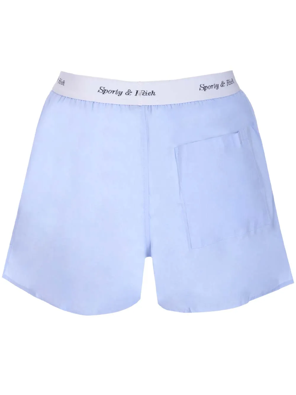 Sporty & Rich Cassie Elasticated Logo Waist Boxer Shorts