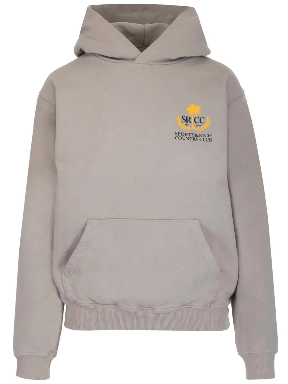 Sporty & Rich Country Club Logo Printed Hoodie