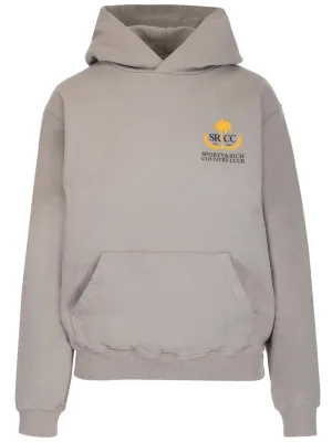 Sporty & Rich Country Club Logo Printed Hoodie