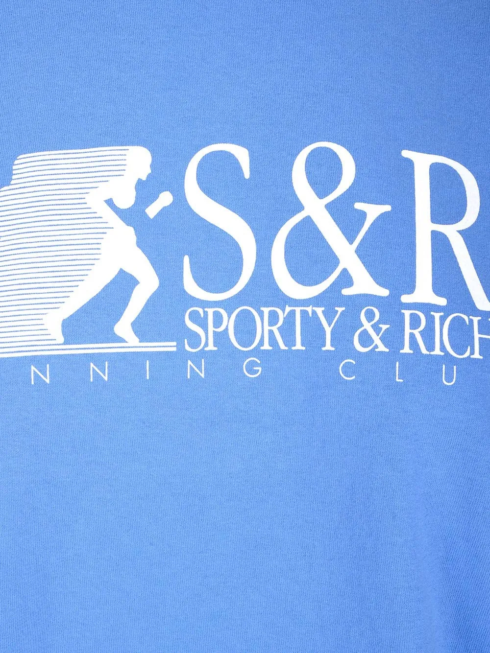 Sporty & Rich Logo Printed Crewneck T-Shirt