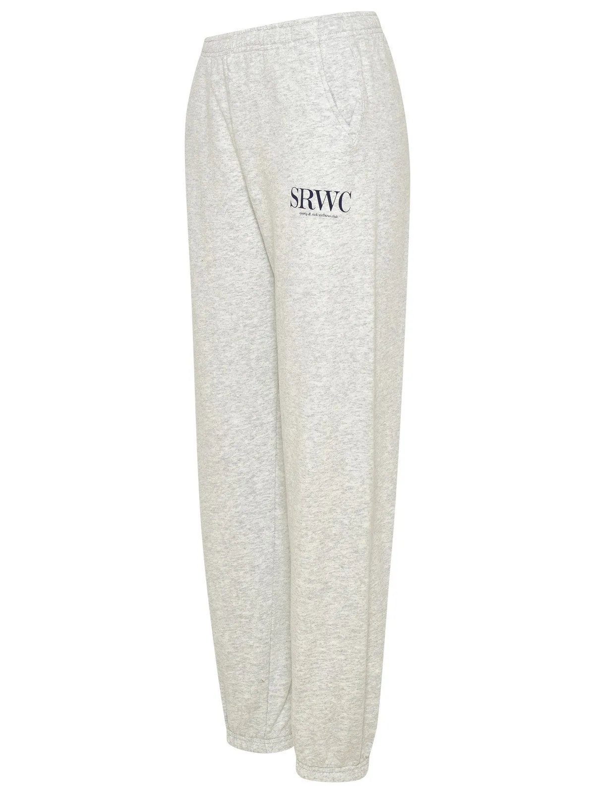 Sporty & Rich Logo Printed Straight Leg Trousers