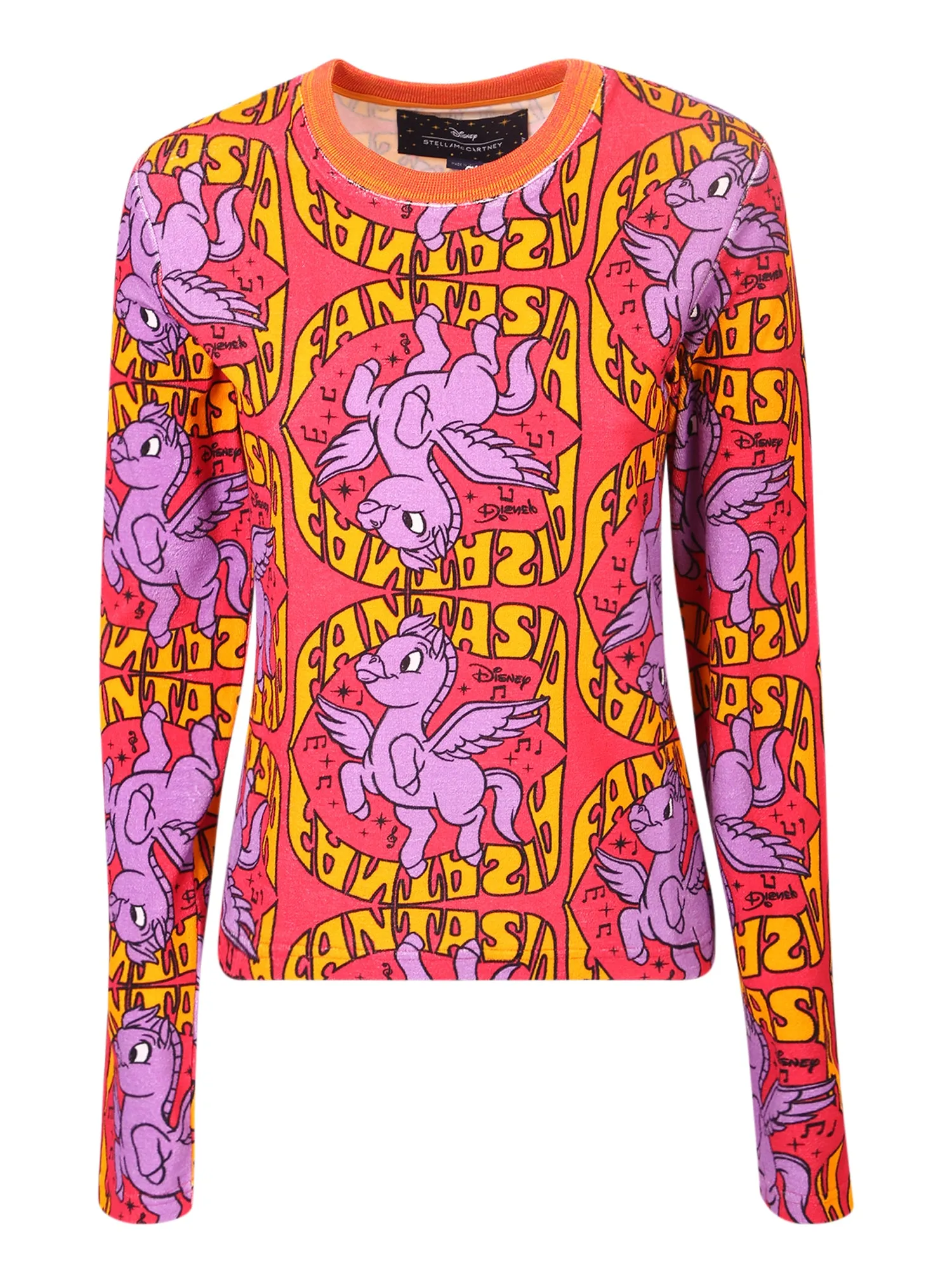 Stella McCartney Allover Graphic Printed Long-Sleeved T-Shirt
