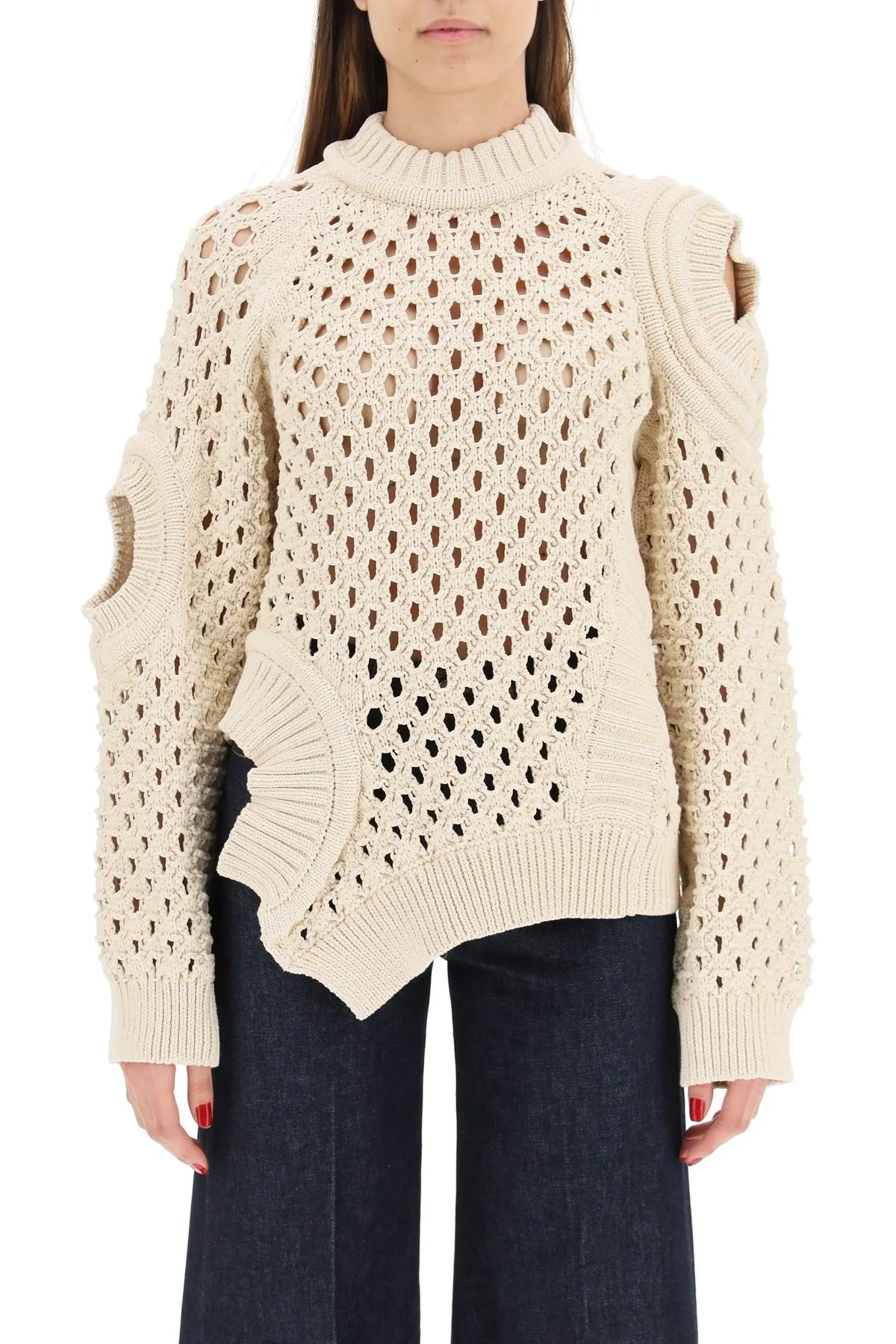 Stella McCartney Cut Out Crewneck Knit Jumper