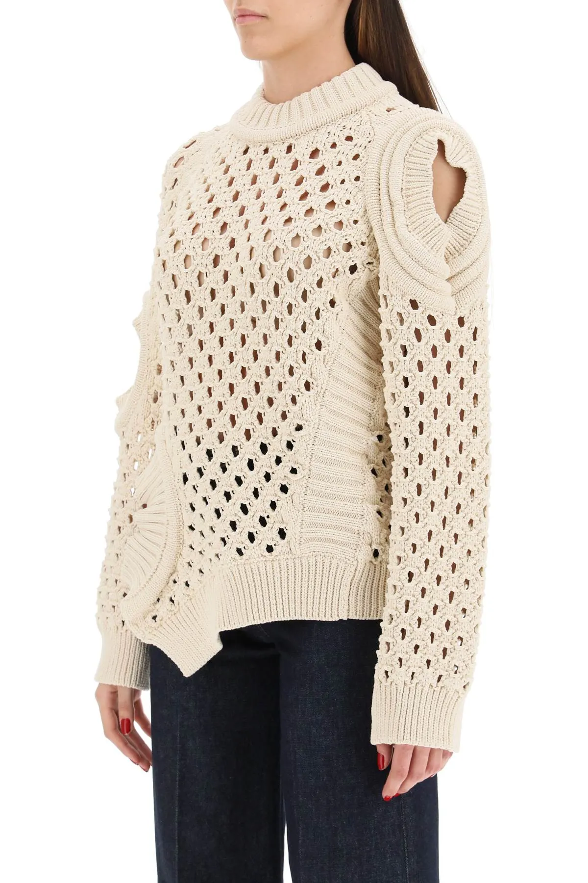 Stella McCartney Cut Out Crewneck Knit Jumper