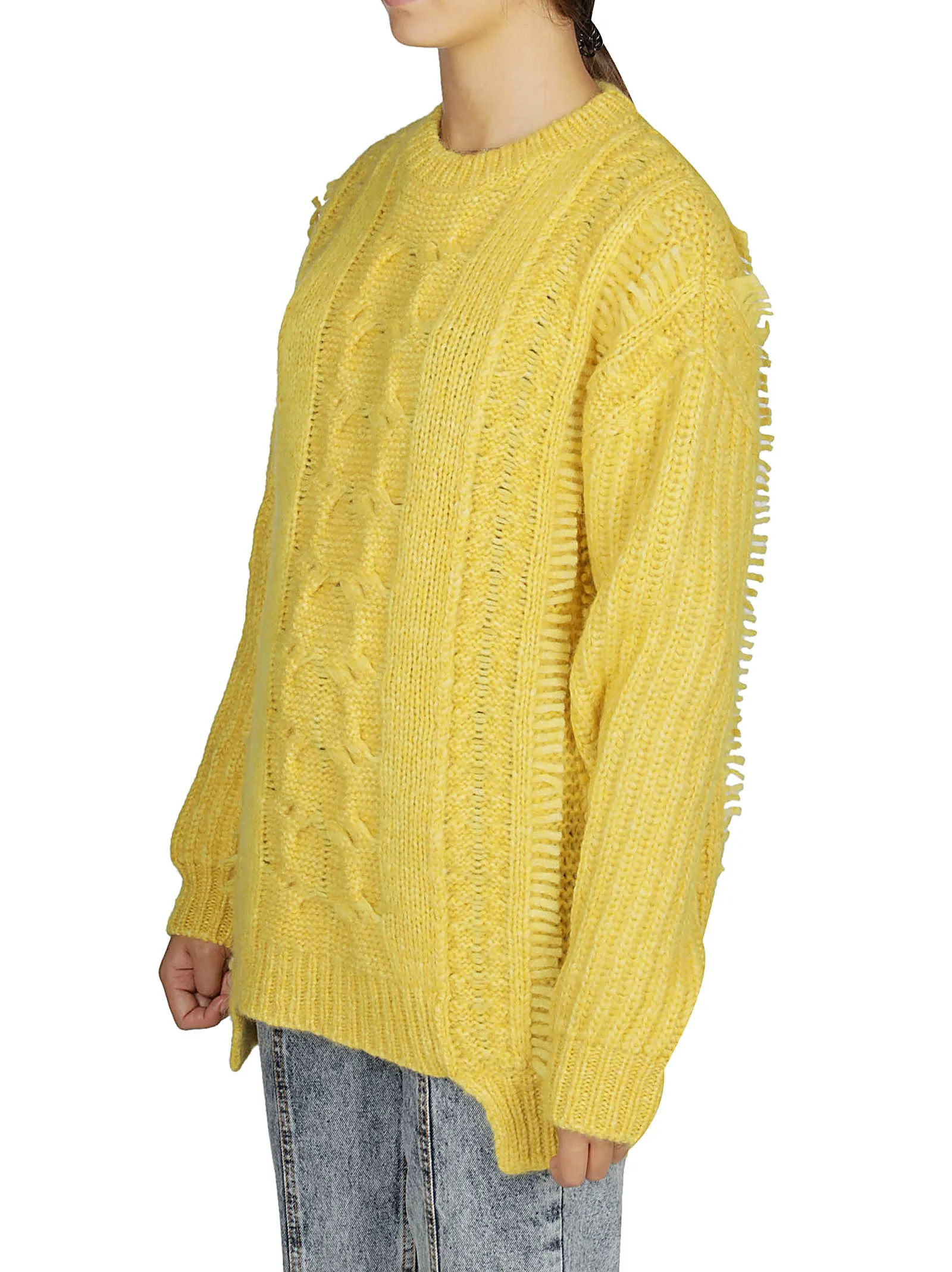 Stella McCartney Dropped Shoulder Cable Knit Jumper