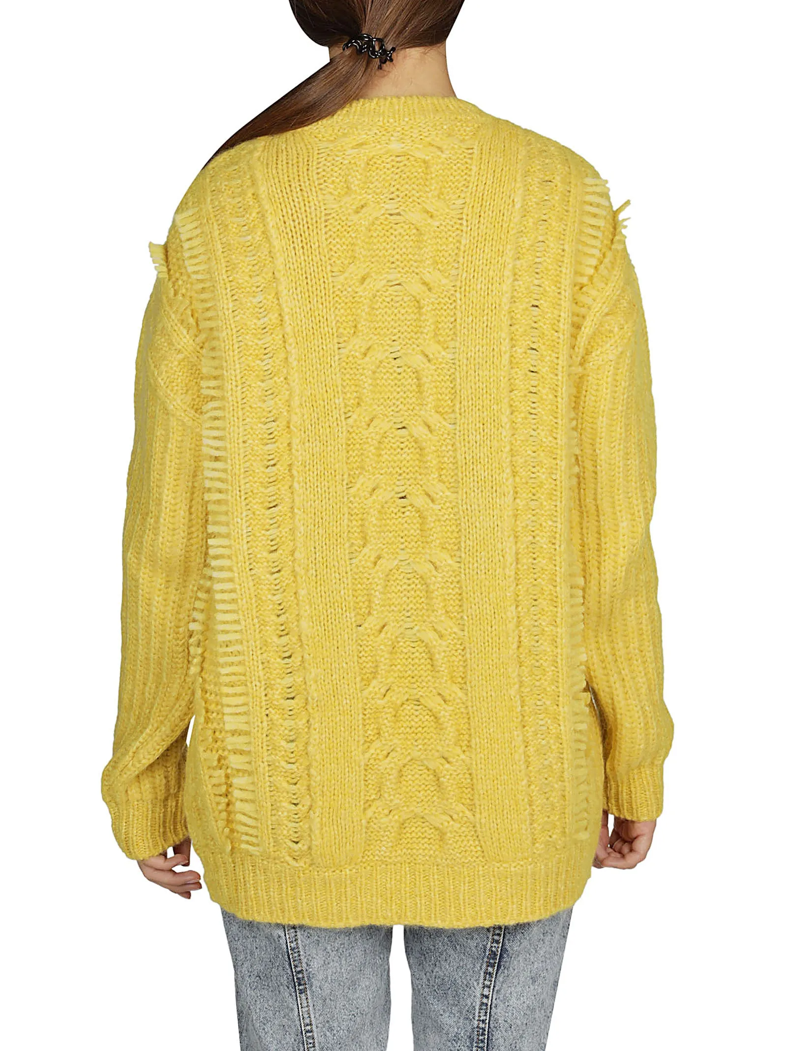 Stella McCartney Dropped Shoulder Cable Knit Jumper