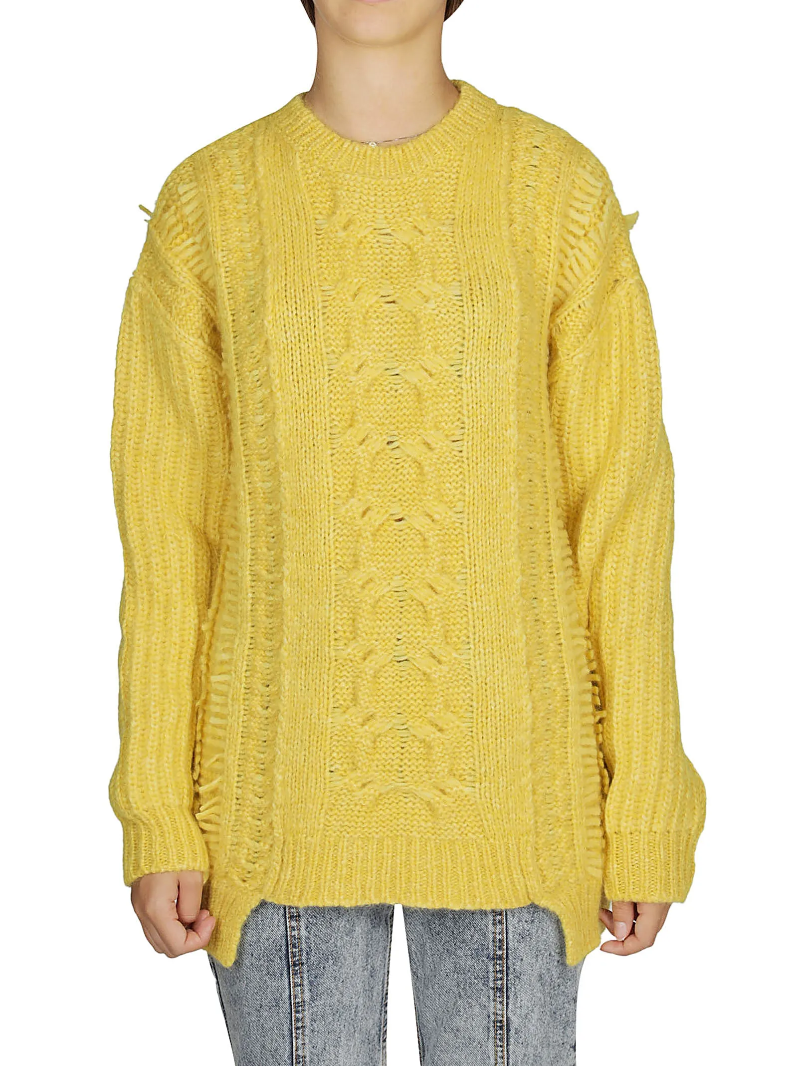 Stella McCartney Dropped Shoulder Cable Knit Jumper