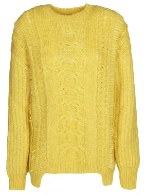Stella McCartney Dropped Shoulder Cable Knit Jumper