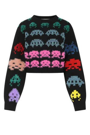 Stella McCartney Game On Crewneck Cropped Sweater