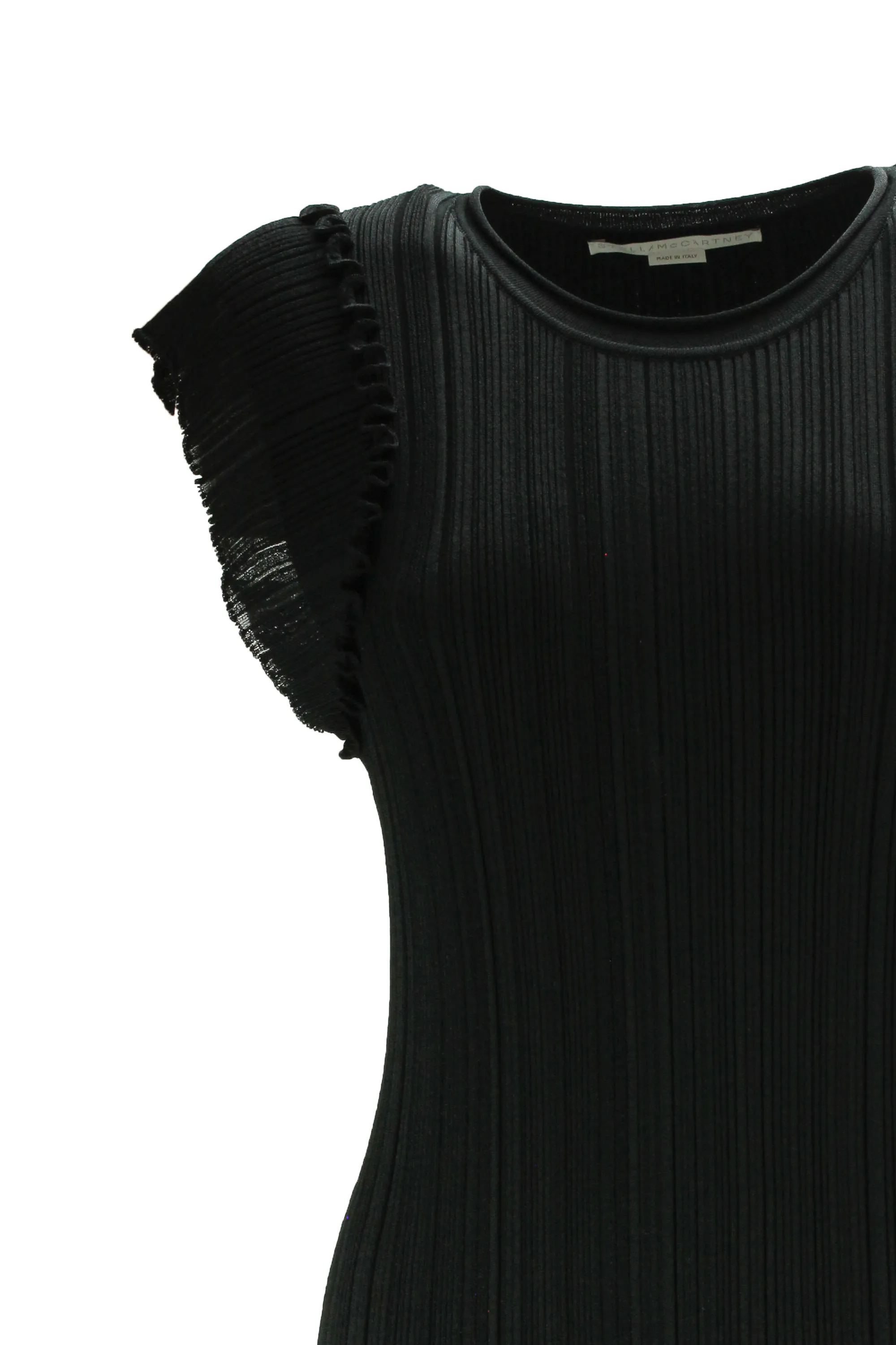 Stella McCartney Handkerchief-Hem Cap-Sleeved Midi Dress