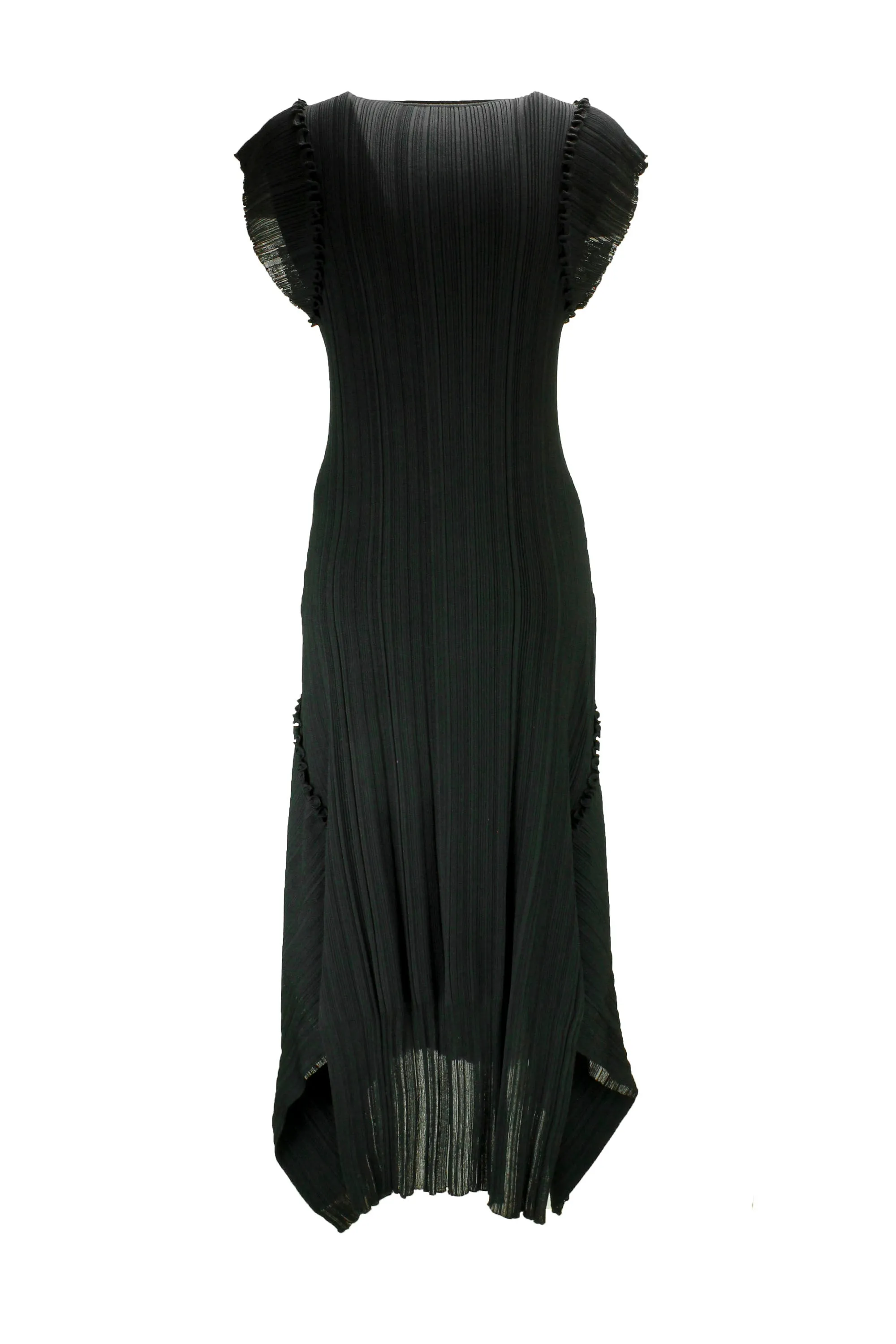 Stella McCartney Handkerchief-Hem Cap-Sleeved Midi Dress