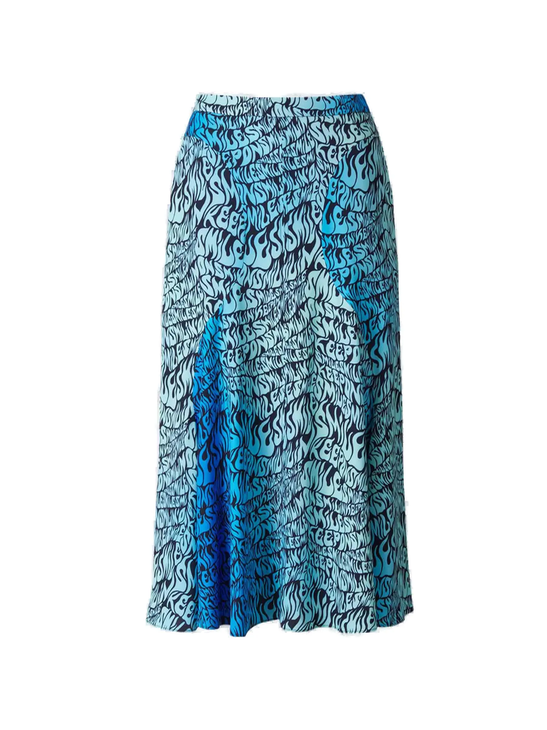 Stella McCartney High-Rise Printed Midi Skirt