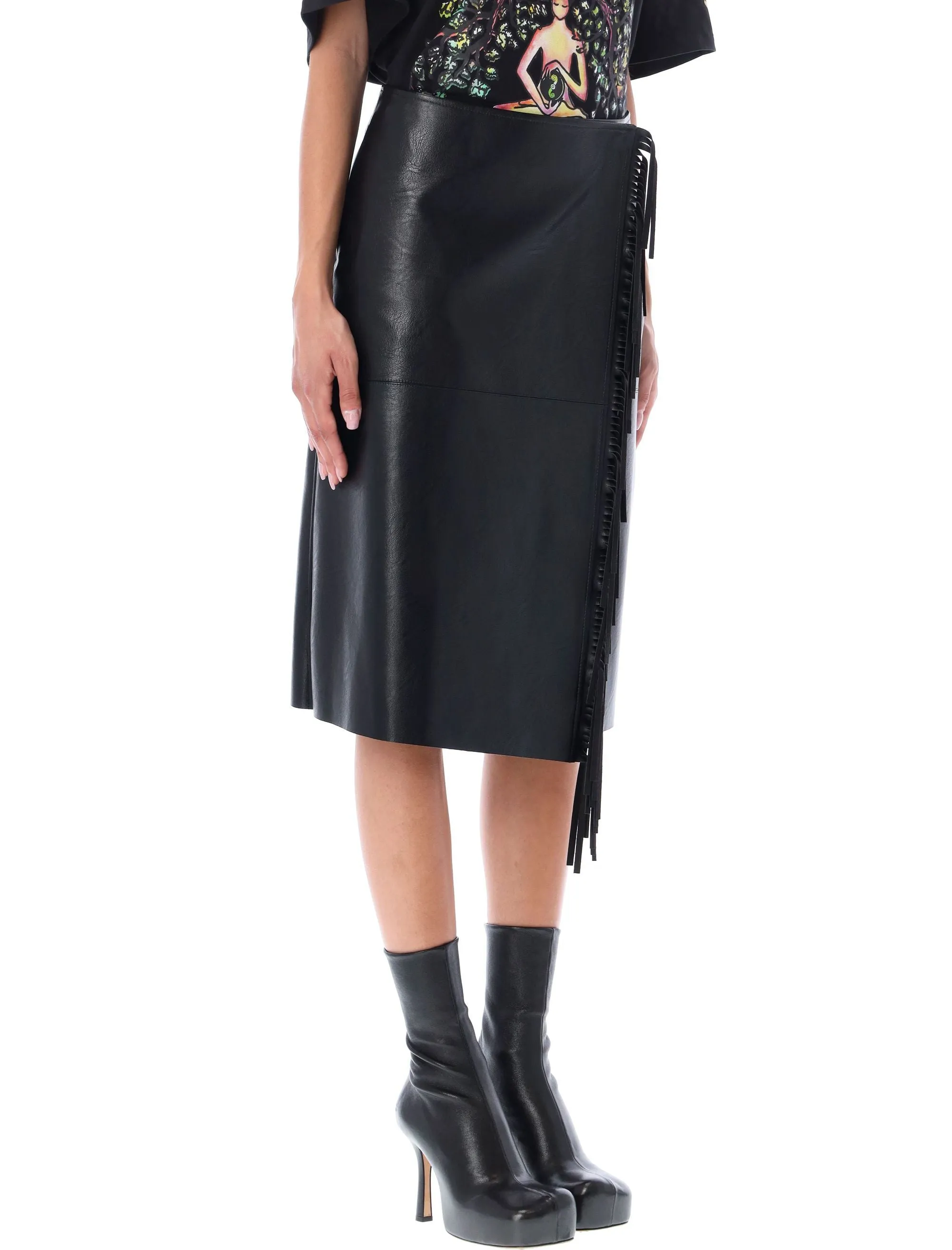 Stella McCartney High Waist Fringed Skirt