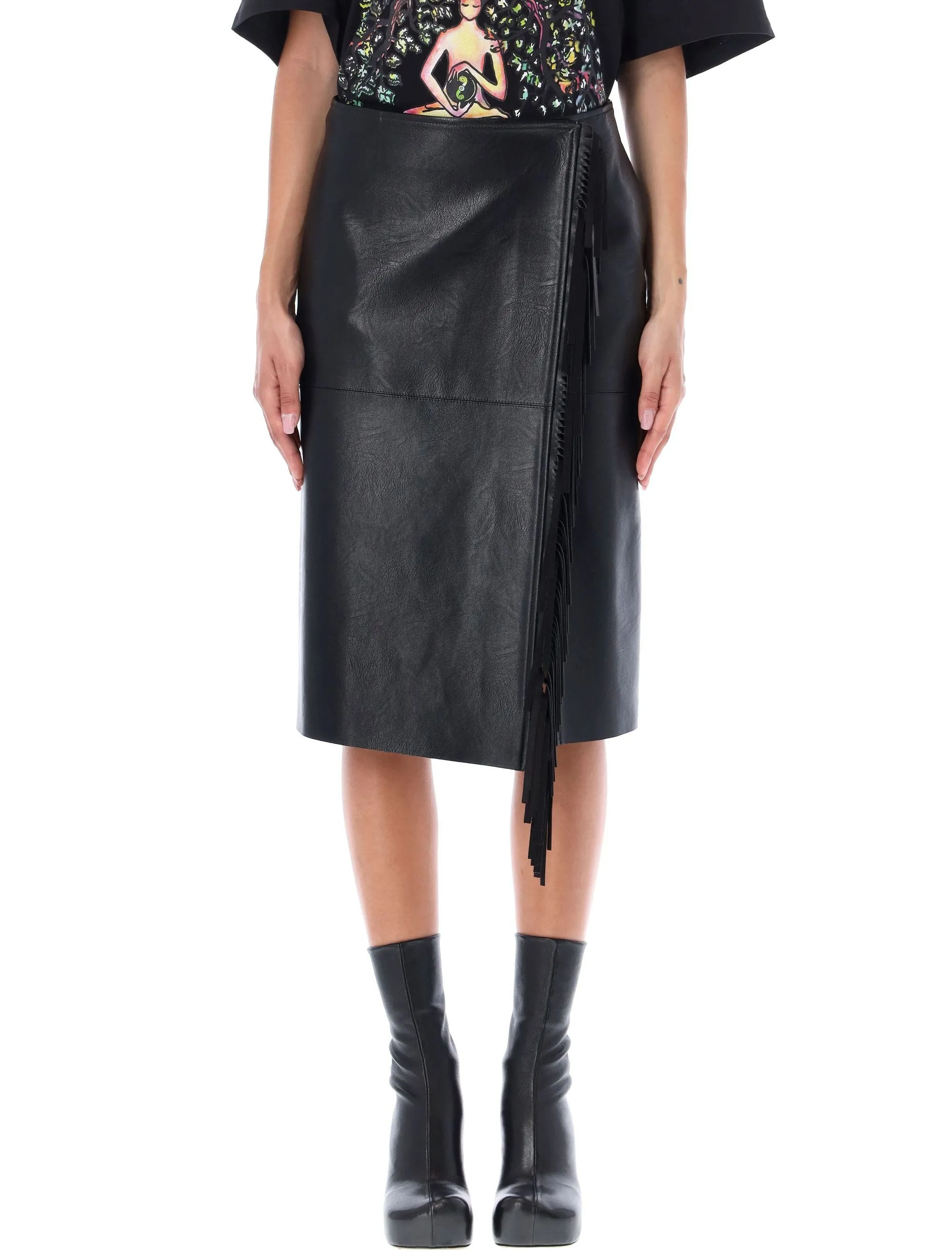 Stella McCartney High Waist Fringed Skirt