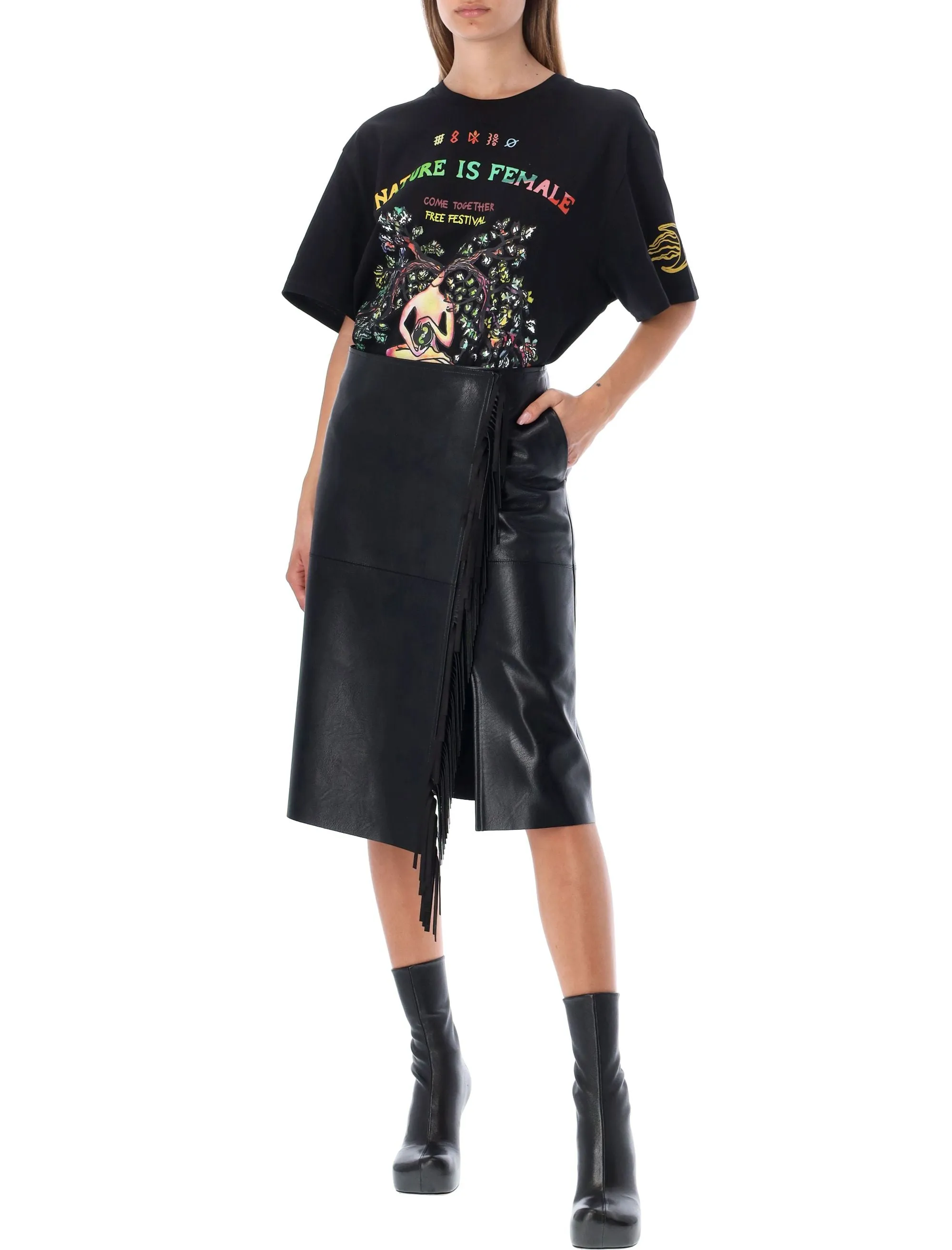 Stella McCartney High Waist Fringed Skirt
