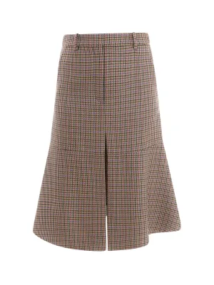 Stella McCartney Houndstooth A-Line Skirt