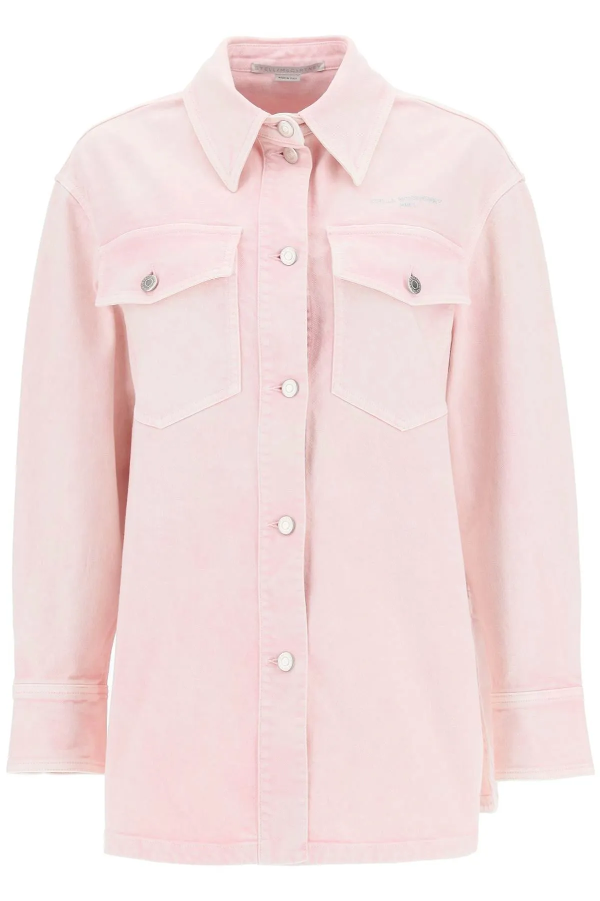 Stella McCartney Logo Detailed Buttoned Denim Jacket