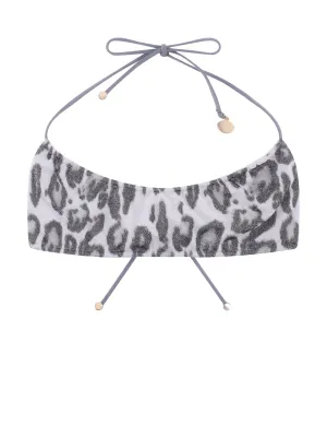 Stella McCartney Printed Logo Charm Bikini Top