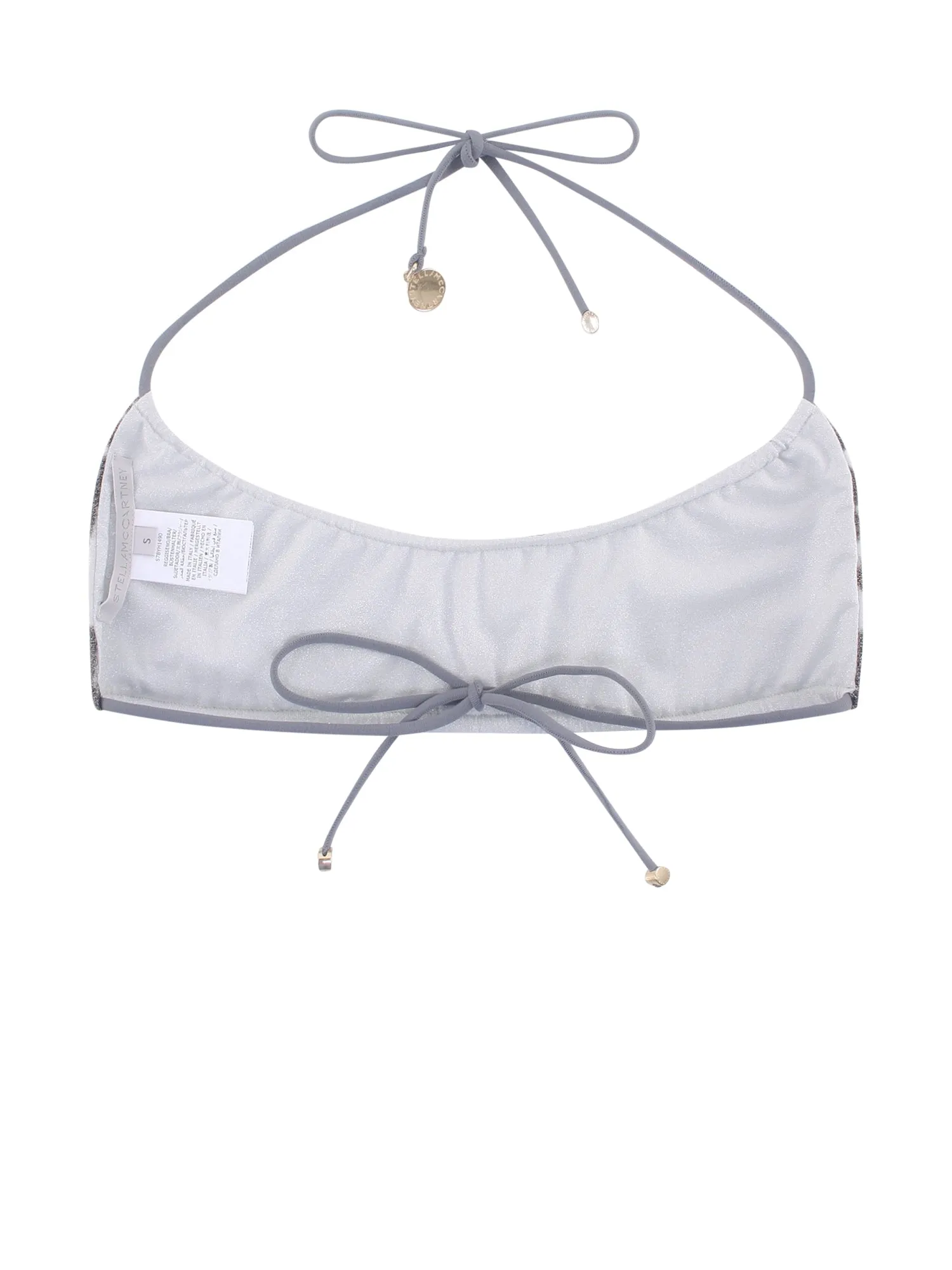 Stella McCartney Printed Logo Charm Bikini Top