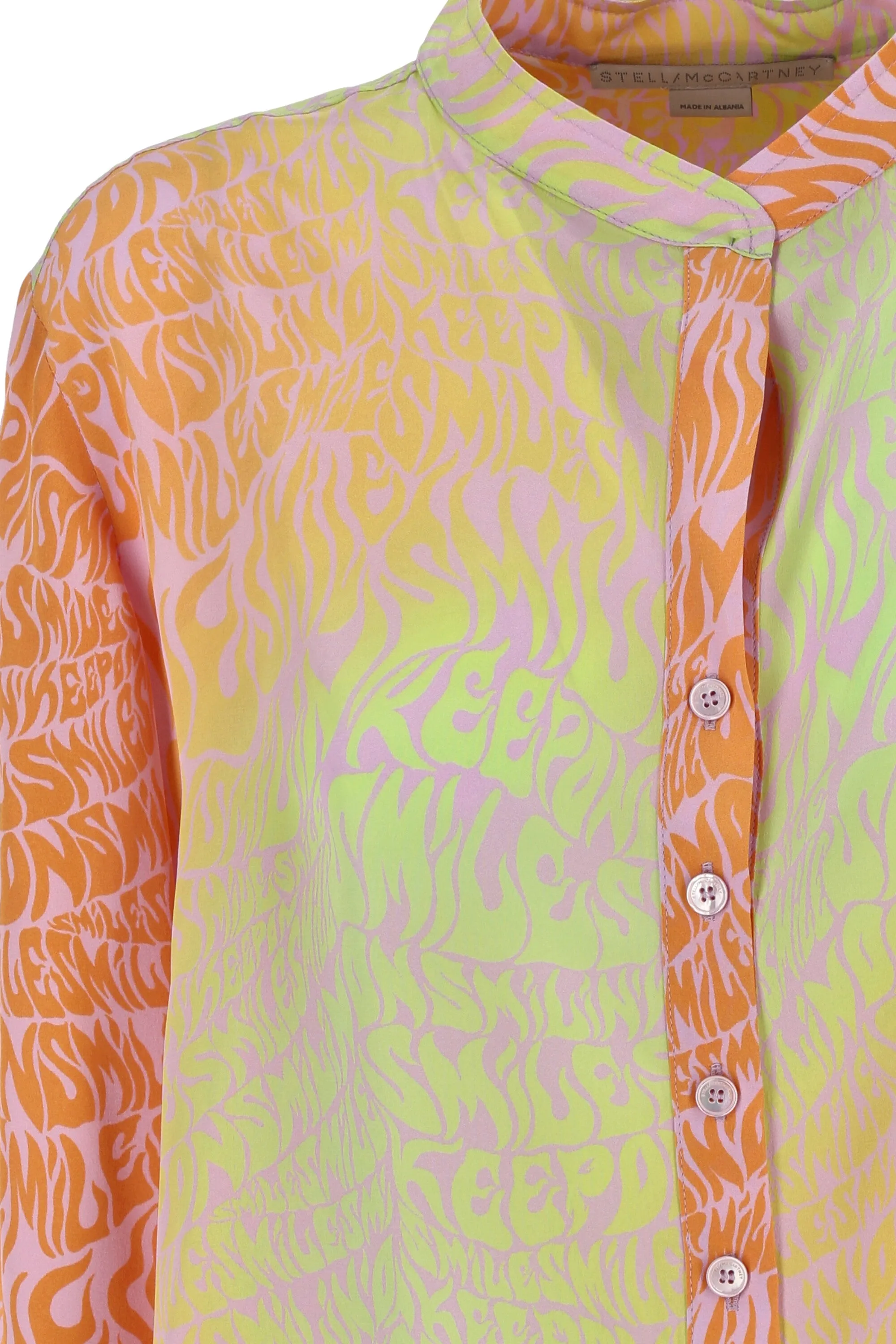 Stella McCartney Slogan-Printed Long-Sleeved Shirt