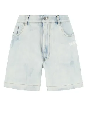 Stella McCartney X Disney Fantasia Bleached-Effect Denim Shorts