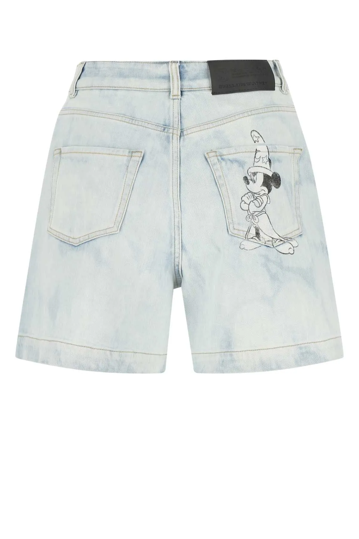 Stella McCartney X Disney Fantasia Bleached-Effect Denim Shorts