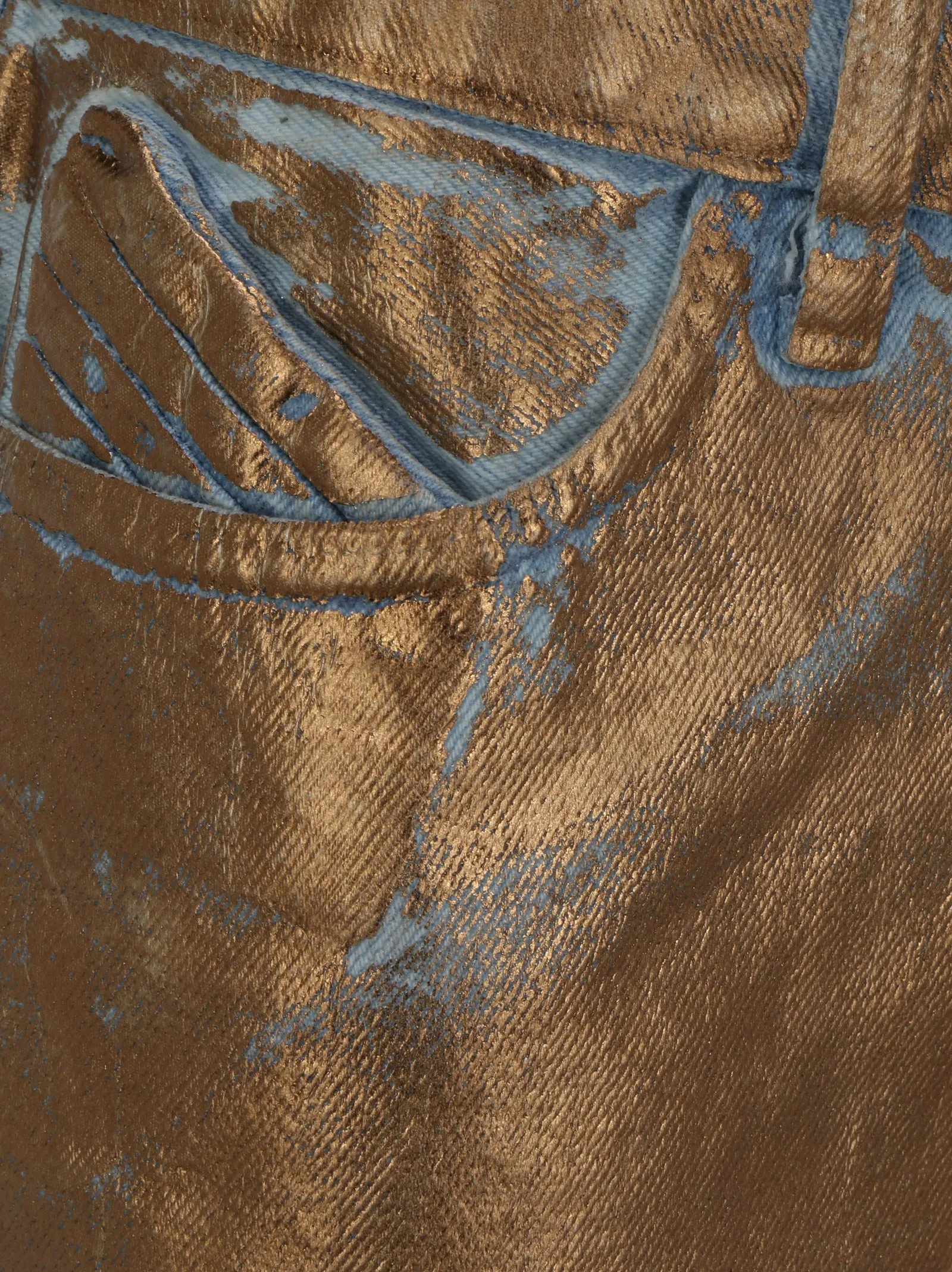 The Attico Dean Denim Mini Skirt