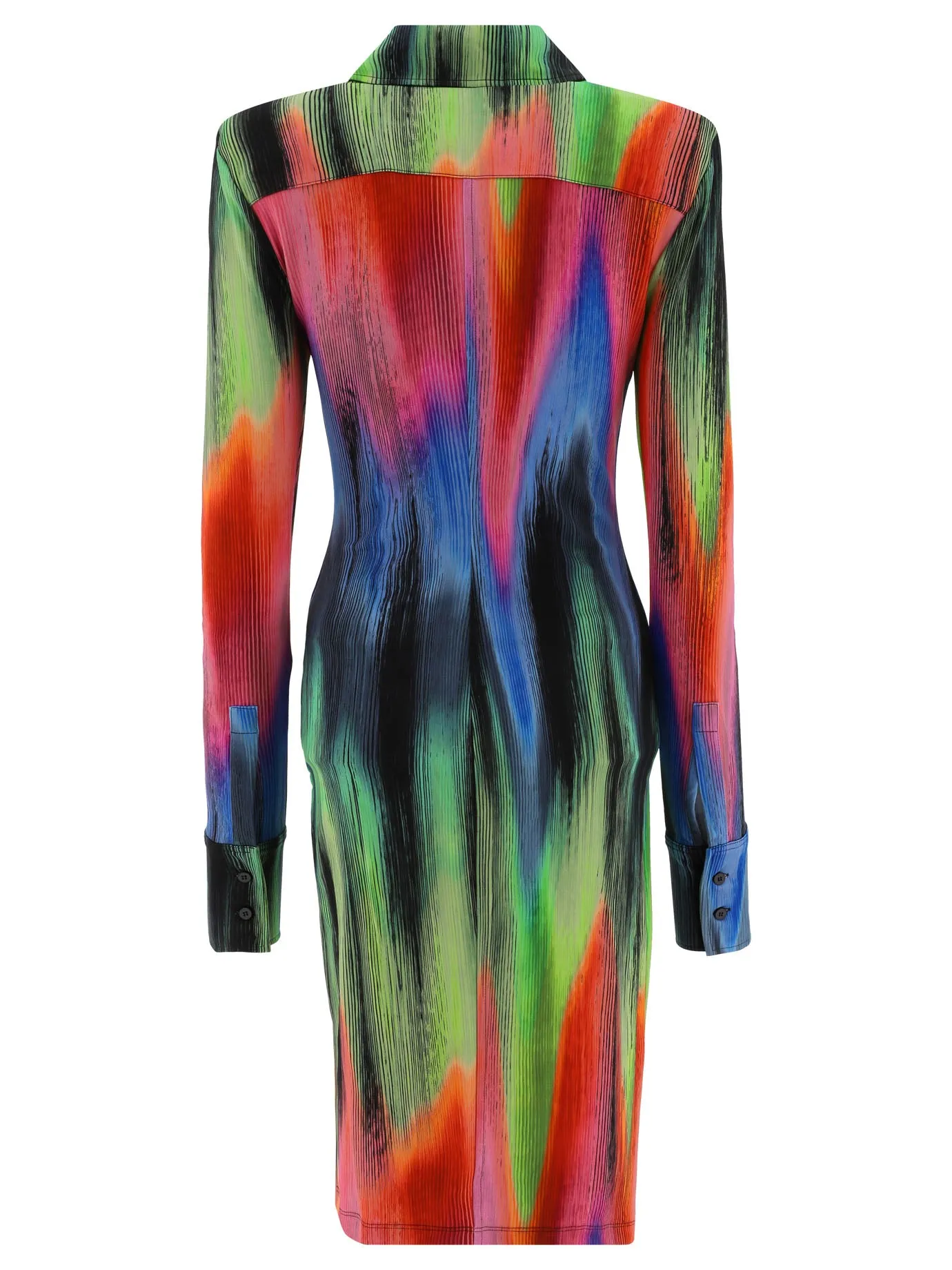 The Attico Elthon Buttoned Midi Shirt Dress