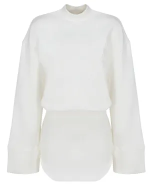 The Attico Irene Logo Embossed Mini Dress