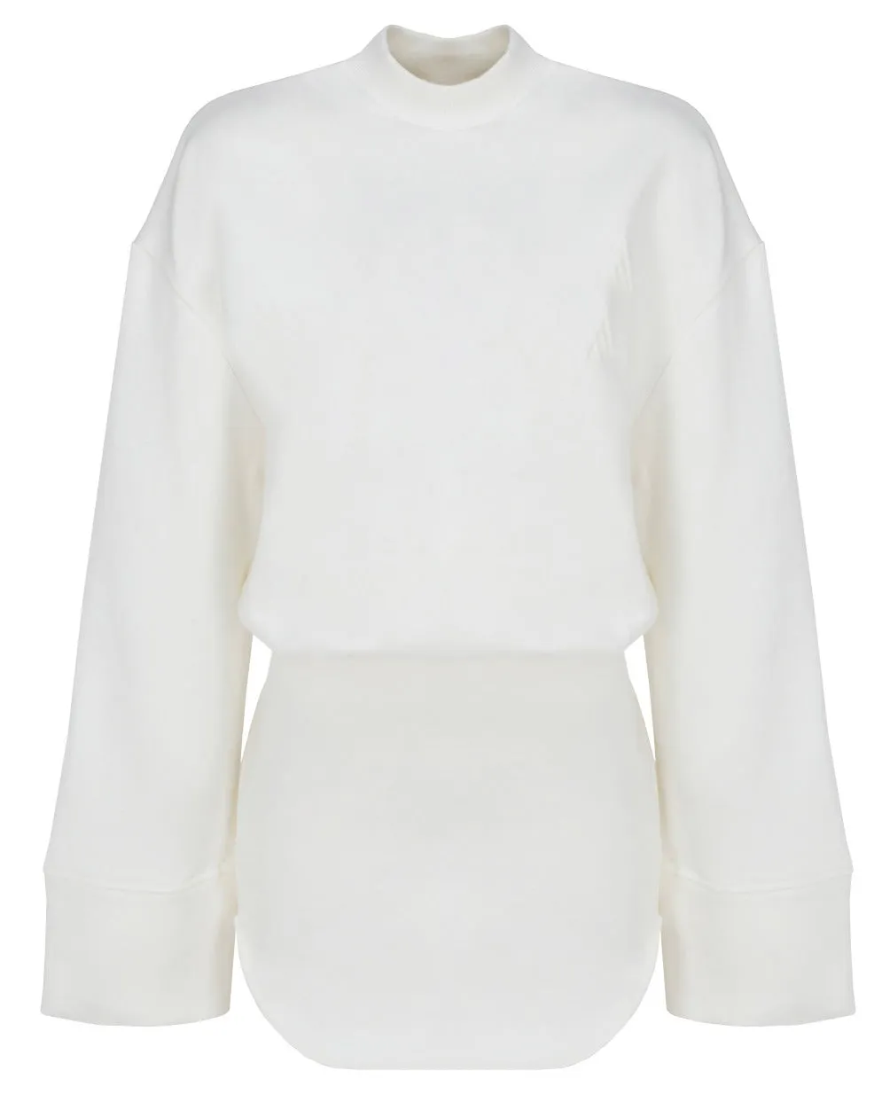 The Attico Irene Logo Embossed Mini Dress