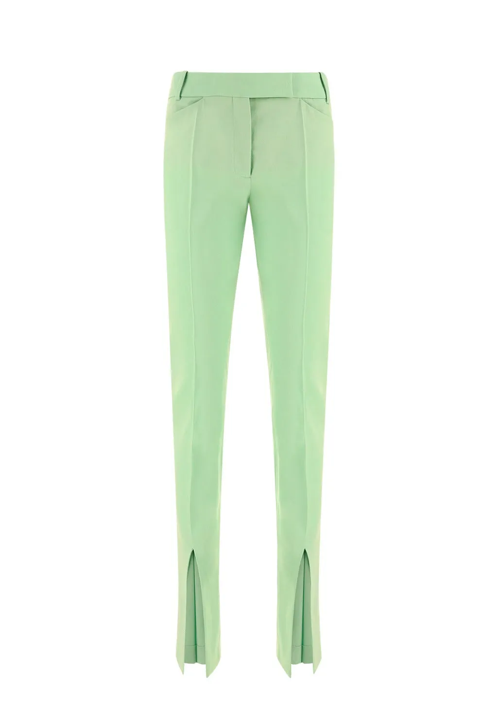 The Attico Slim Cut Flared Trousers
