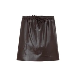 Theory Drawstring Pull-On Mini Skirt
