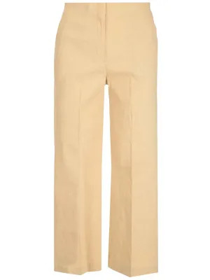 Theory High-Waisted Flared Cropped Trousers