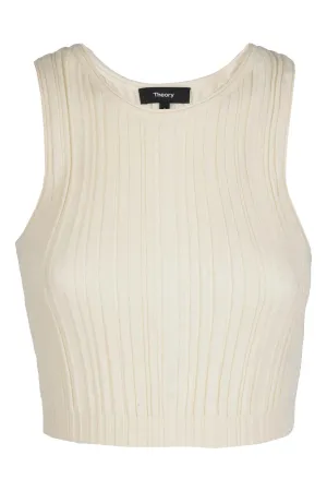 Theory Rib-Knit Sleeveless Tank Top