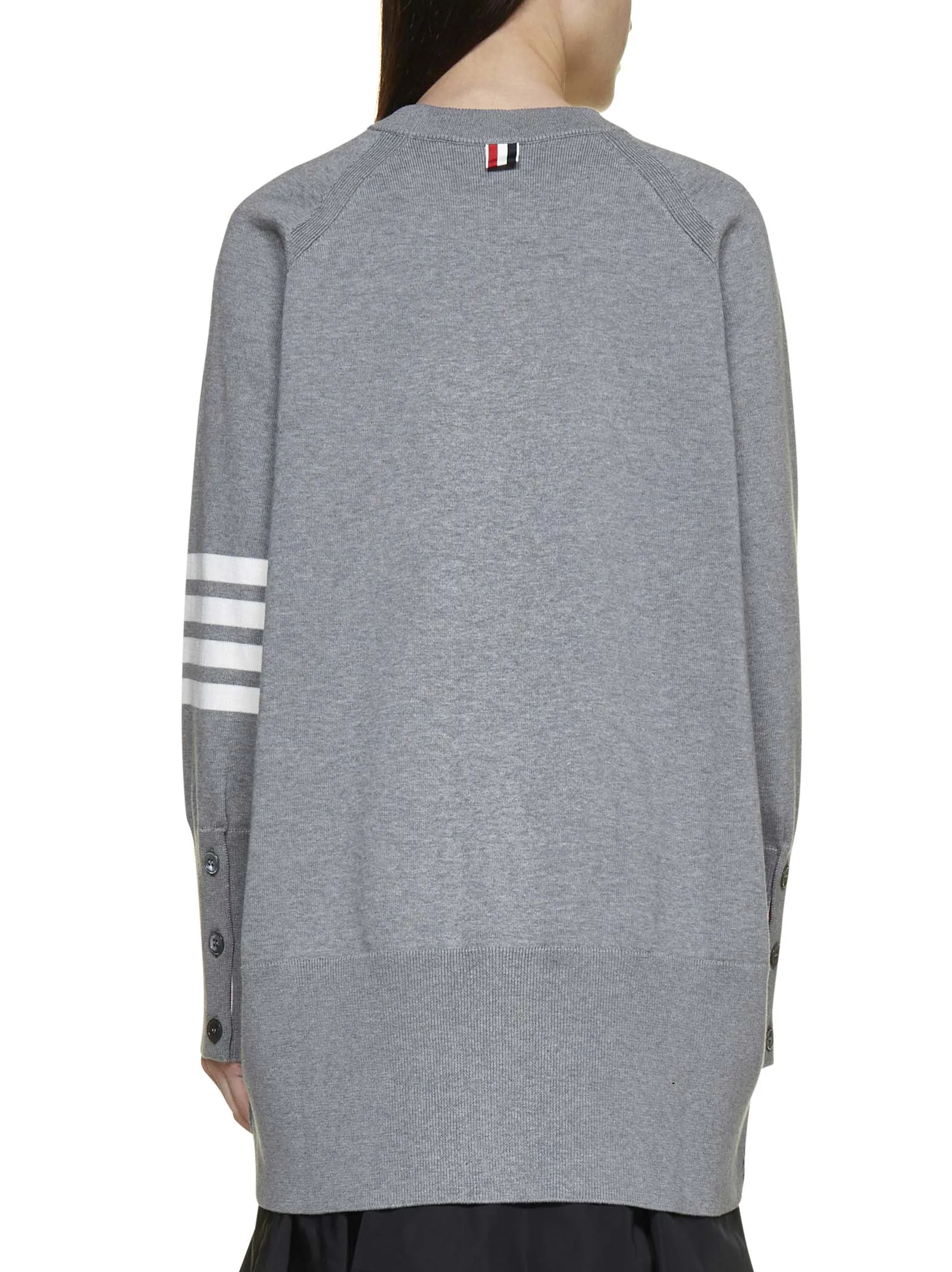 Thom Browne 4-Bar Crewneck Knit Jumper