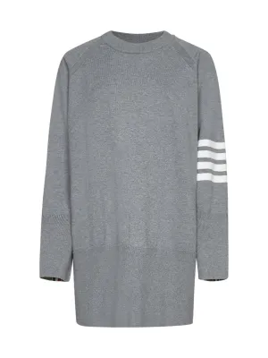 Thom Browne 4-Bar Crewneck Knit Jumper