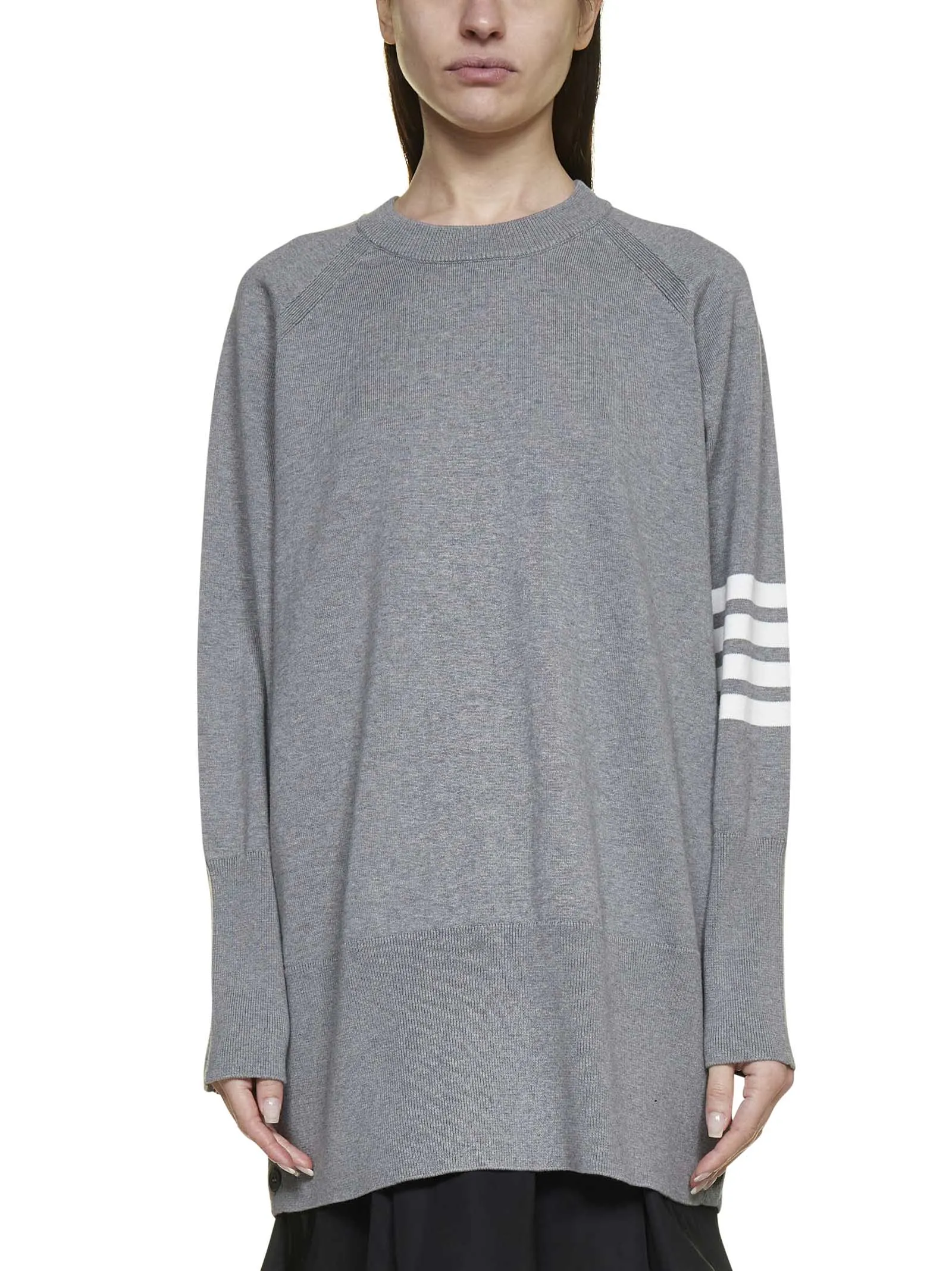 Thom Browne 4-Bar Crewneck Knit Jumper