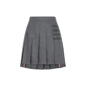 Thom Browne 4 Bar Striped Asymmetric Hem Mini Skirt