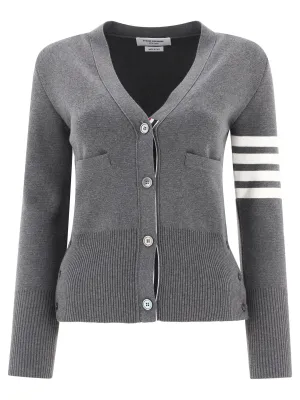 Thom Browne 4-Bar V-Neck Knit Cardigan