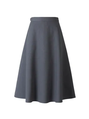 Thom Browne A-Line High-Waist Midi Skirt
