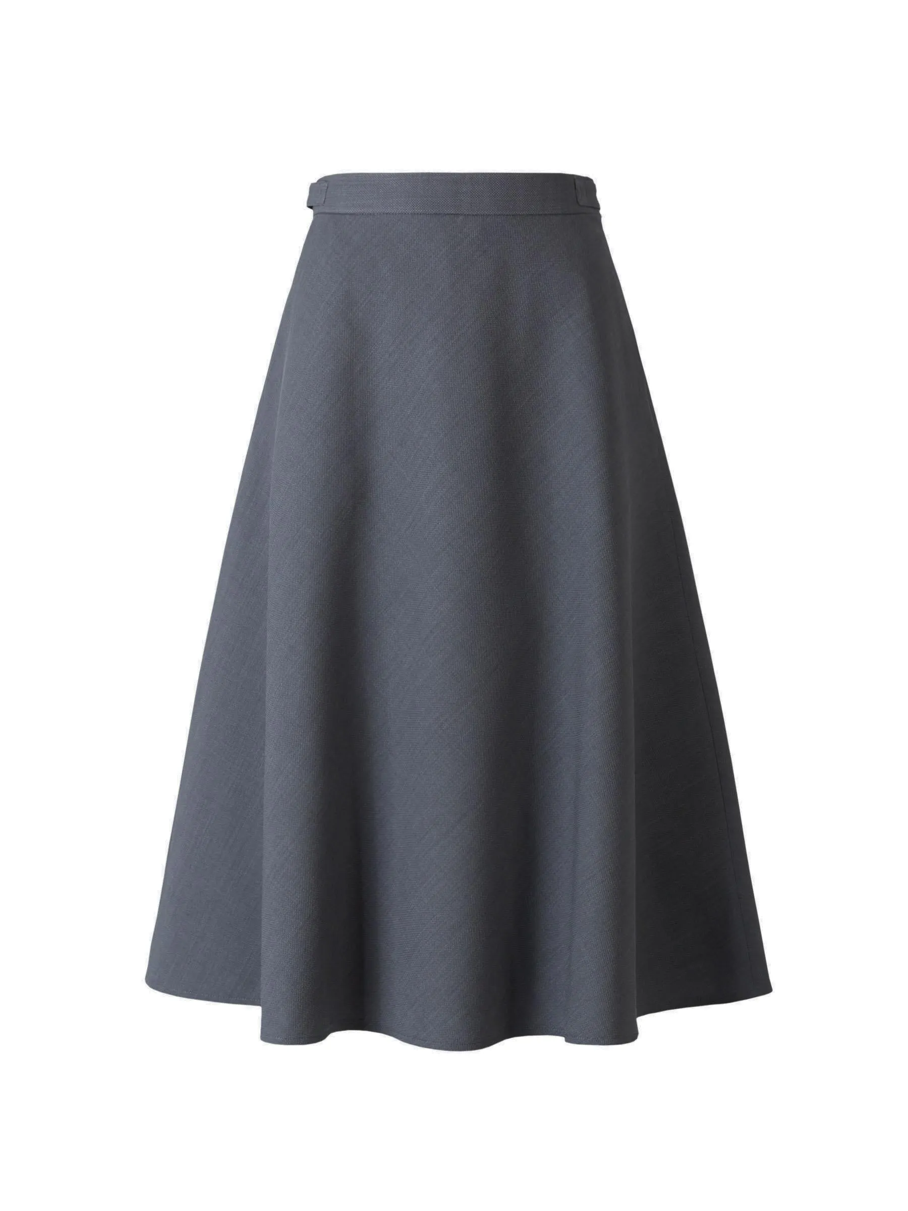 Thom Browne A-Line High-Waist Midi Skirt