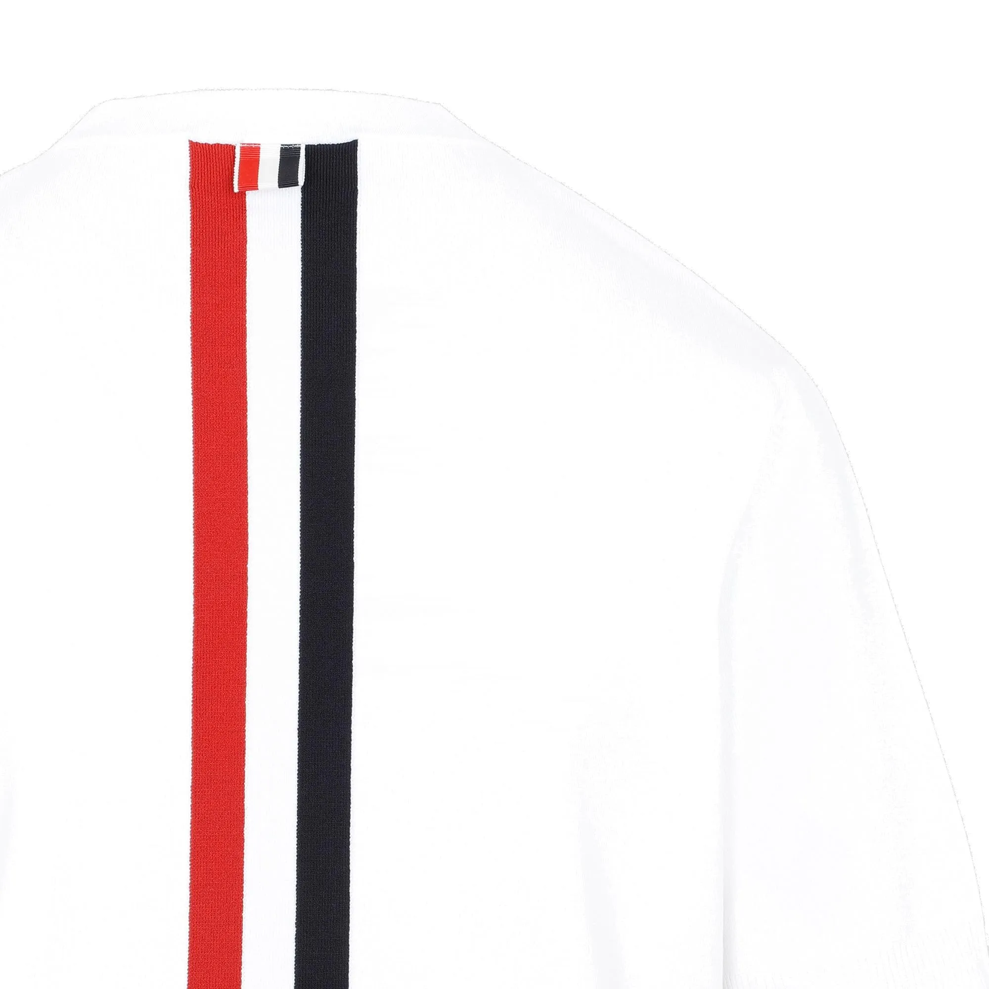 Thom Browne RWB Intarsia-Knit Crewneck T-Shirt